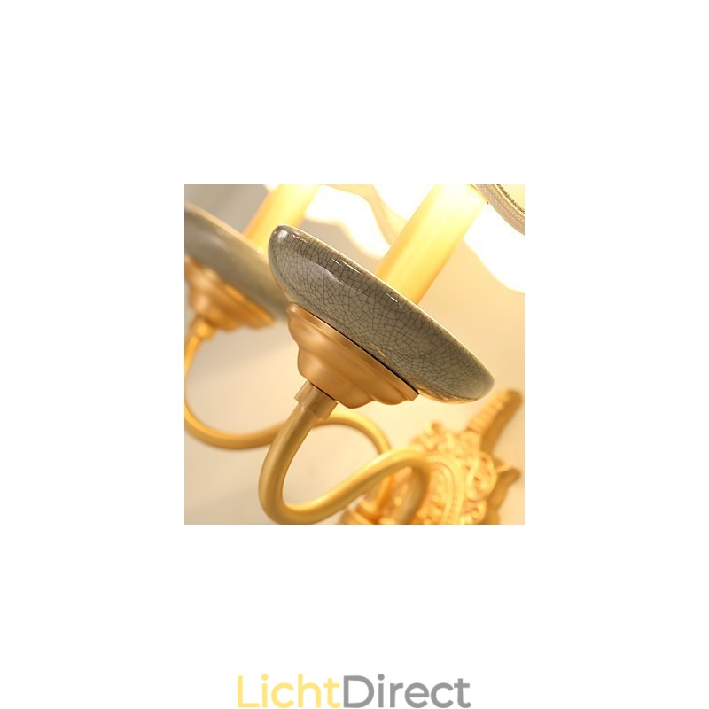 Eenvoudige landelijke traditionele klassieke messingfunctie voor mini-stijl uplight wandlampen wandlamp PU