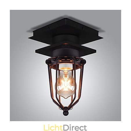 Retro Gesmede Wandlamp Enkele Kop Antieke Herinneringen Lamp Loft Amerikaans IJzer Vintage Kleine Kooien Plafondlamp Retro Gesmede Wandlamp Enkele Kop Antieke Herinneringen Lamp Loft Amerikaans IJzer Vintage Kleine Kooien Plafondlamp
