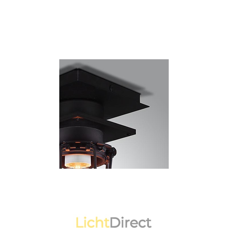 Retro Gesmede Wandlamp Enkele Kop Antieke Herinneringen Lamp Loft Amerikaans IJzer Vintage Kleine Kooien Plafondlamp