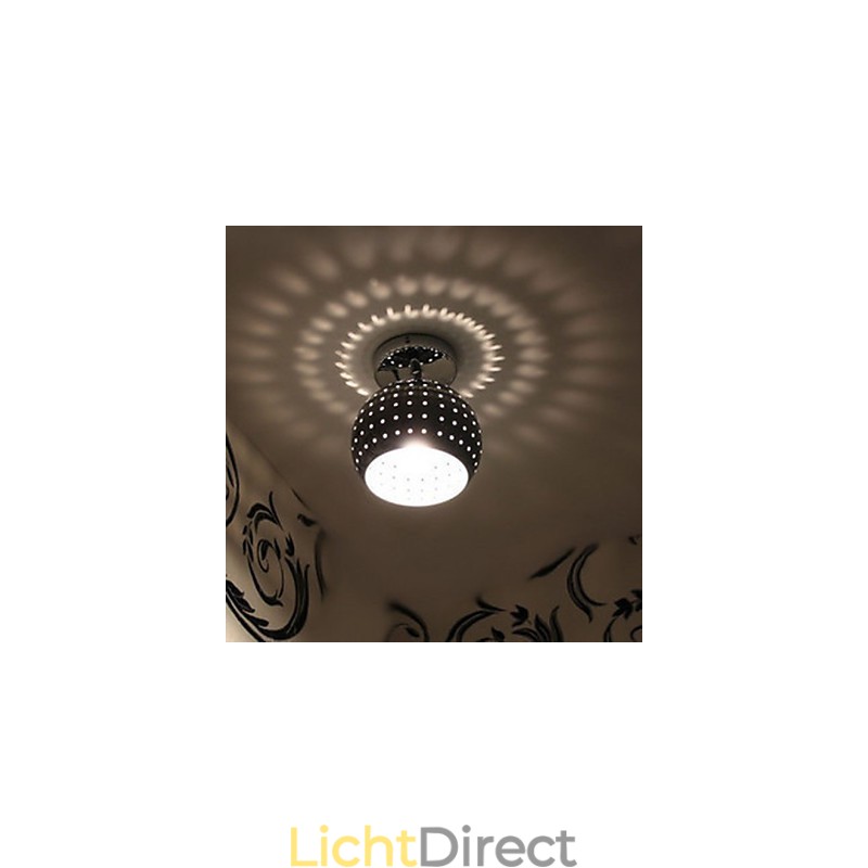 Creatieve poreuze bal esthetische reflectie absorberen koepel licht smeedijzeren lamp