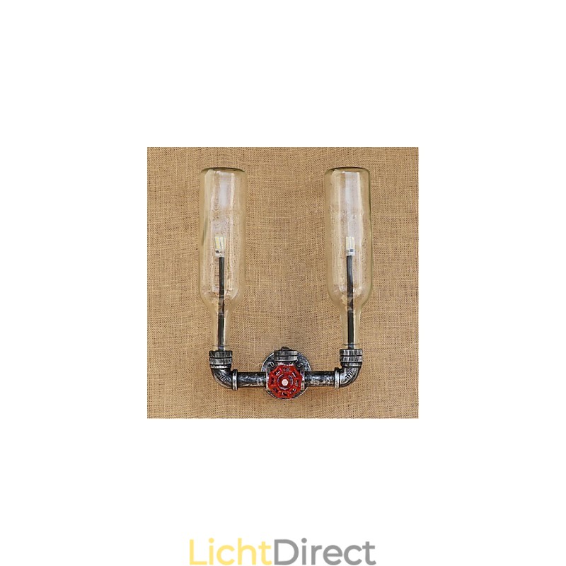 Retro Industriële Wind Switch Waterfles Wandlamp Wandlamp