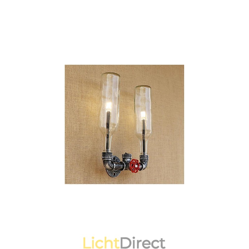 Retro Industriële Wind Switch Waterfles Wandlamp Wandlamp
