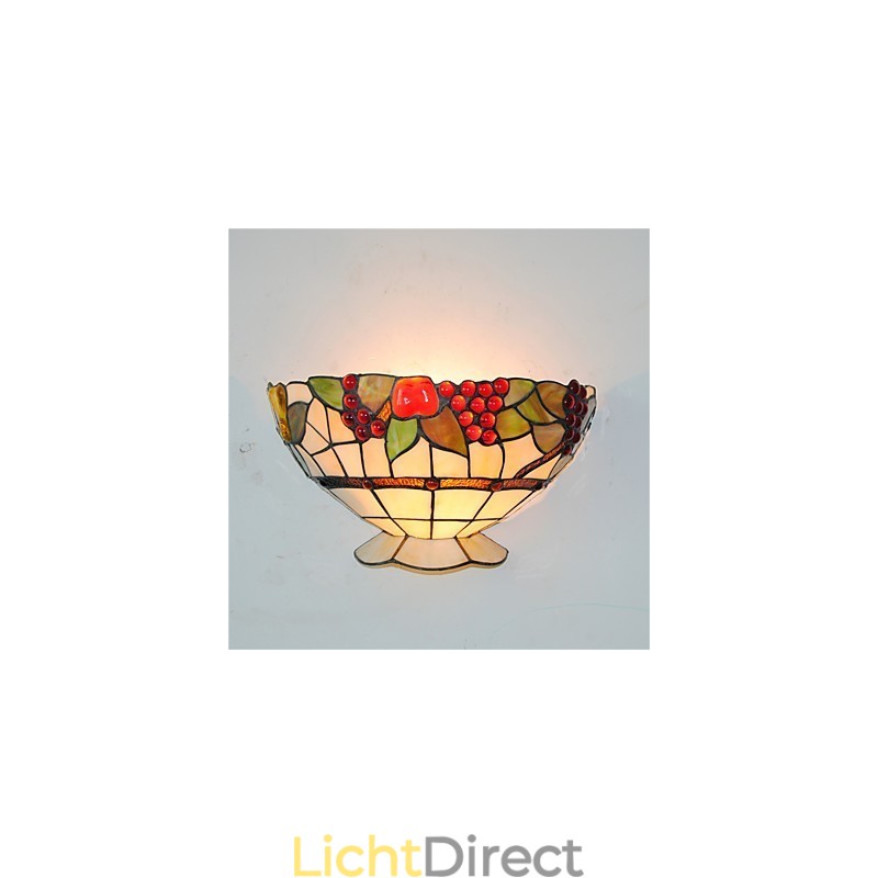 Retro Landelijke Wandlampen Glazen Kap Woonkamer Slaapkamer Restaurant Café Bar Wandlampen