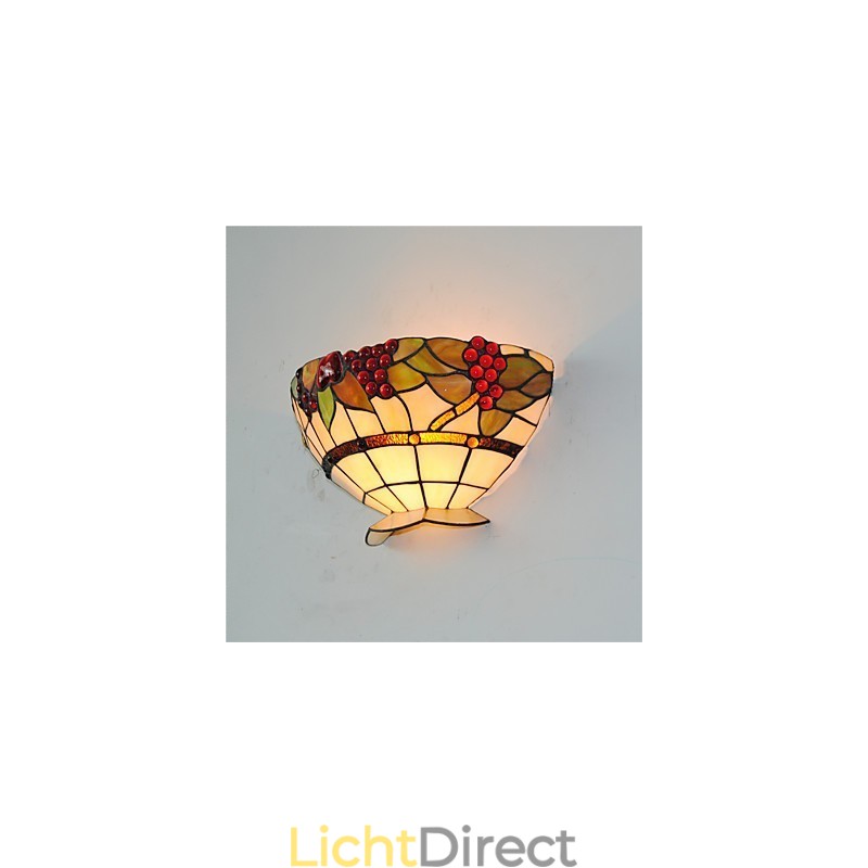 Retro Landelijke Wandlampen Glazen Kap Woonkamer Slaapkamer Restaurant Café Bar Wandlampen