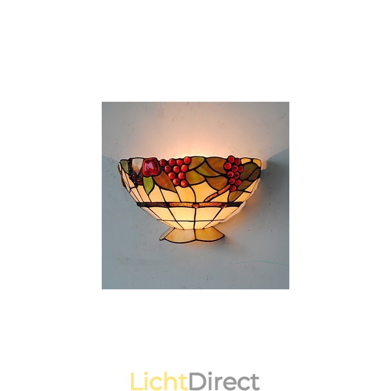 Retro Landelijke Wandlampen Glazen Kap Woonkamer Slaapkamer Restaurant Café Bar Wandlampen