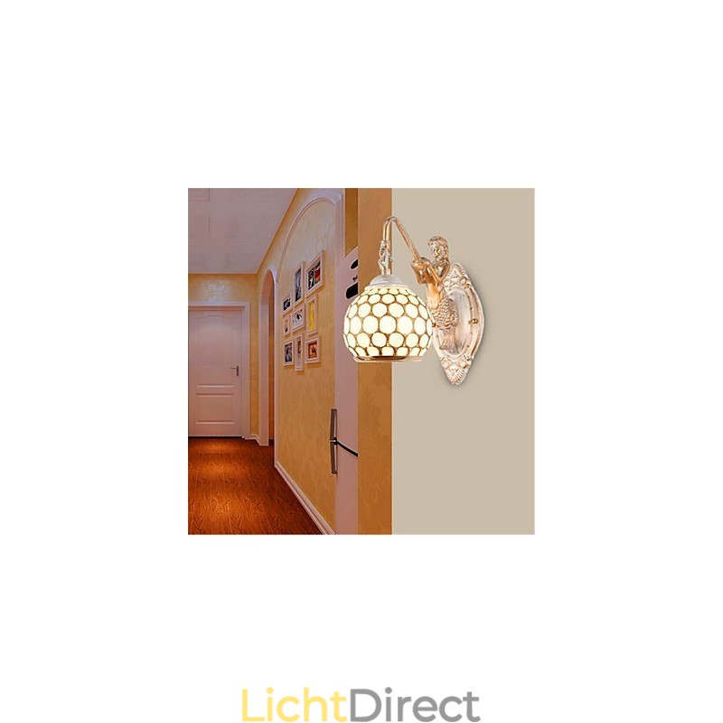 Eenvoudige Europese Stijl Wandlamp Retro Pastorale Slaapkamer Nachtkastje Balkon Trap Hal Spiegellamp