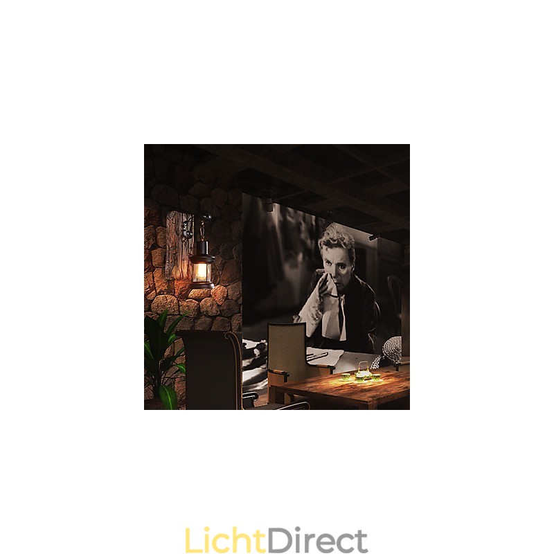 Enkele kop industriële vintage retro houten metalen schilderij kleur wandlamp voor de thuishotel gang decoreren wandlamp