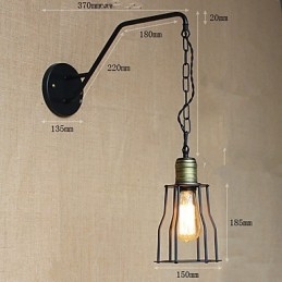 Restaurant Café Ketting Gangen Ijzeren Wandlamp