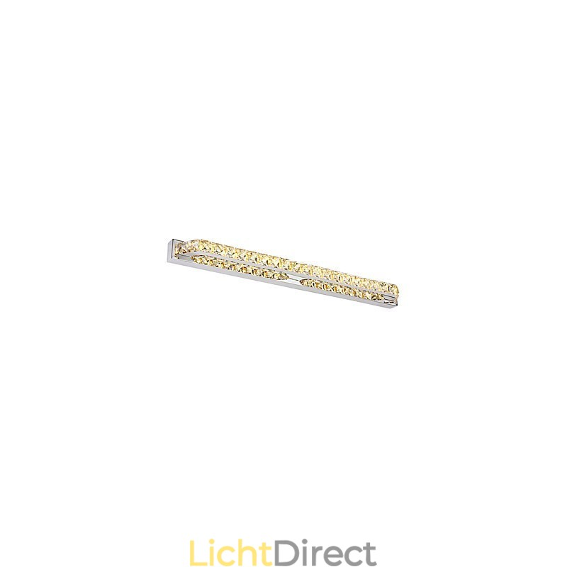 Lange hoogwaardige spiegellamp badkamerverlichting metaal en kristal wandlamp