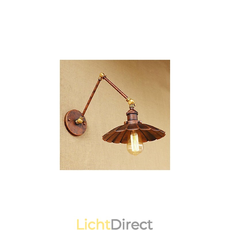 Lange arm Half roest Retro Creatieve Nostalgische Intrekbare Opvouwbare Wandlampen Wandlamp