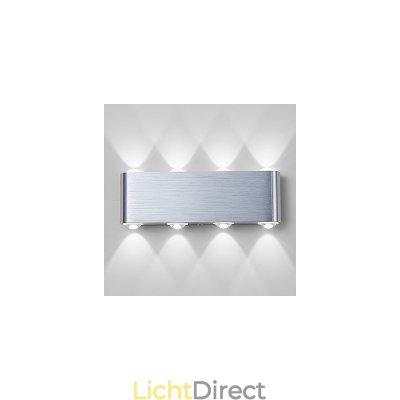 Moderne lichte aluminium inbouw wandlamp geïntegreerd