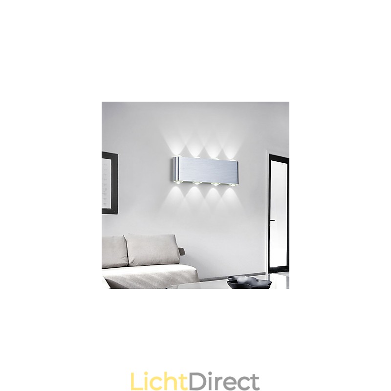 Moderne lichte aluminium inbouw wandlamp geïntegreerd