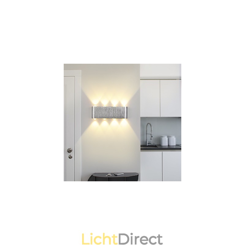 Moderne lichte aluminium inbouw wandlamp geïntegreerd