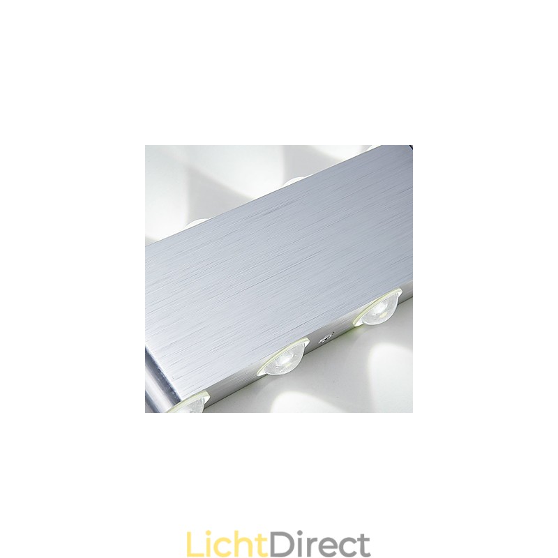 Moderne lichte aluminium inbouw wandlamp geïntegreerd