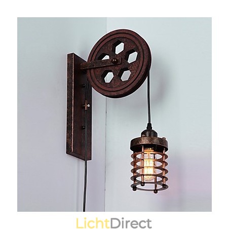 Industriële Retro IJzeren Wandlamp Creatieve Persoonlijkheid Lift Pulley Wandlamp Industriële Retro IJzeren Wandlamp Creatieve Persoonlijkheid Lift Pulley Wandlamp