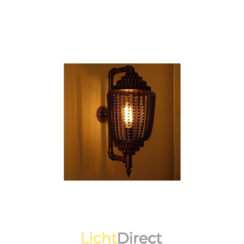 Vintage ijzeren industriële windwinkel tandwiellamp