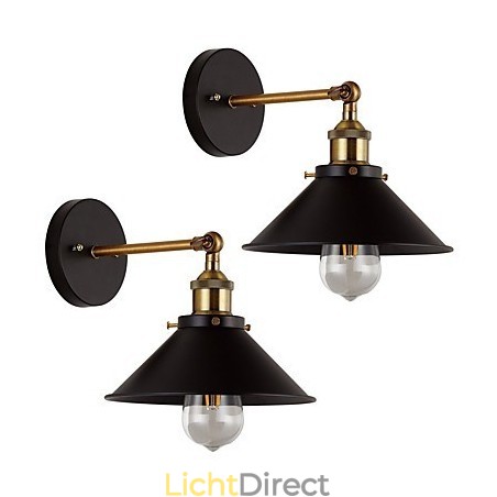 2 stuks Metalen Wandlampen Industriële Wandlamp Vintage Edison Simplicity Lamp voor Café Club Bar Verlichting 2 stuks Metalen Wandlampen Industriële Wandlamp Vintage Edison Simplicity Lamp voor Café Club Bar Verlichting