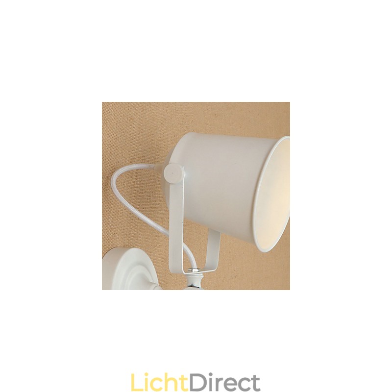 Geschilderde stalen wandlamp Dumb Black American Coffee Decoratie Retro wandlamp Lichtzwaardlamp op de muur