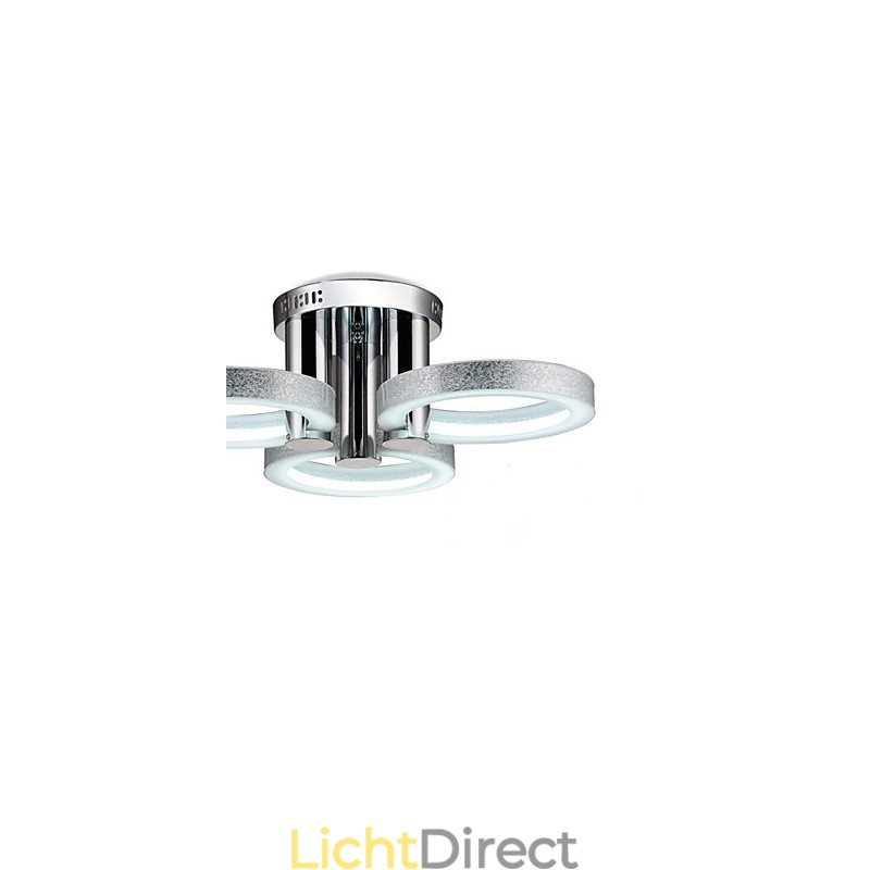 Kroonluchter Modern Zilver 3 Lampen