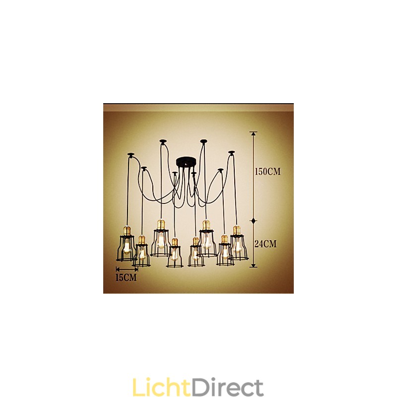 Landontwerpers schilderen metalen kroonluchter