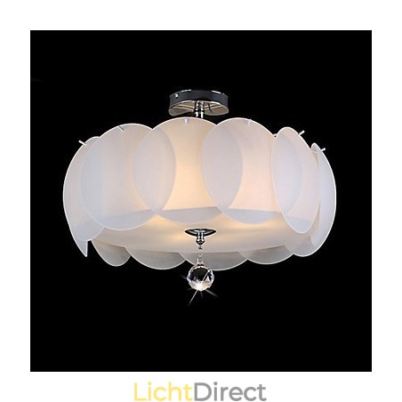 3-lichts glazen kroonluchter moderne hanglampfamilie