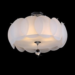 3-lichts glazen kroonluchter moderne hanglampfamilie