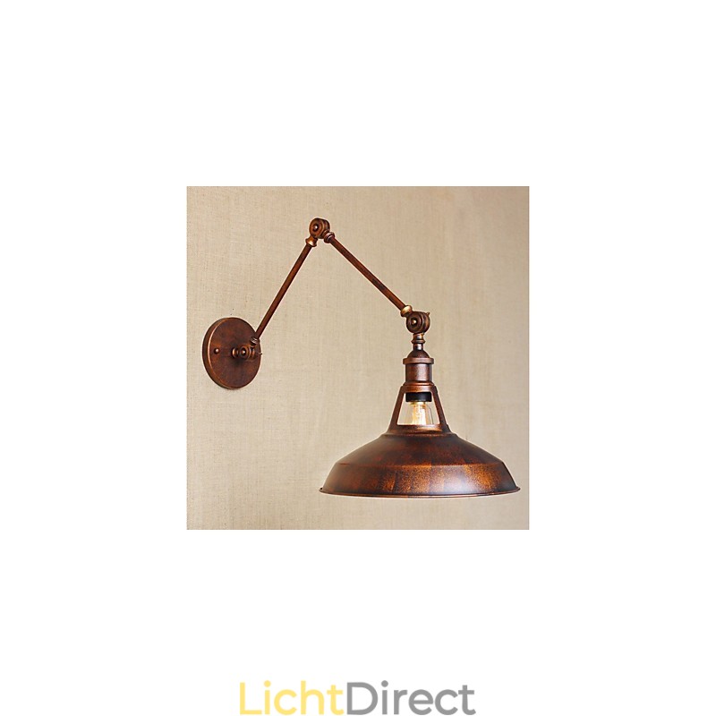 Lange arm Half roestig Industrieel Retro Nostalgisch Intrekbaar Vouwbaar Wandlamp Wandlamp