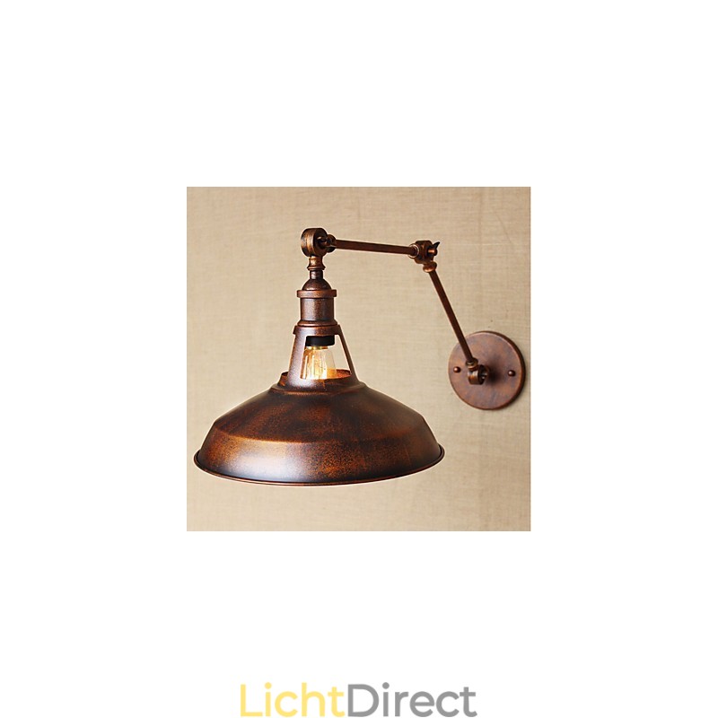 Lange arm Half roestig Industrieel Retro Nostalgisch Intrekbaar Vouwbaar Wandlamp Wandlamp
