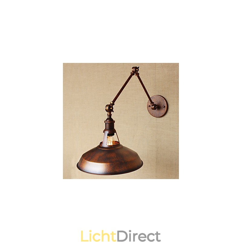 Lange arm Half roestig Industrieel Retro Nostalgisch Intrekbaar Vouwbaar Wandlamp Wandlamp