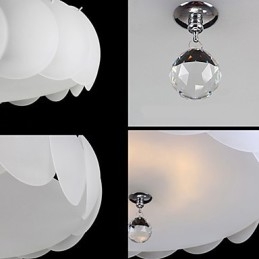 3-lichts glazen kroonluchter moderne hanglampfamilie