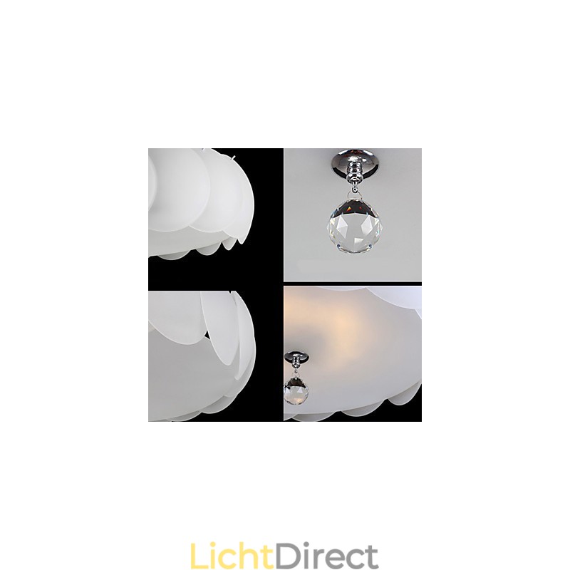 3-lichts glazen kroonluchter moderne hanglampfamilie