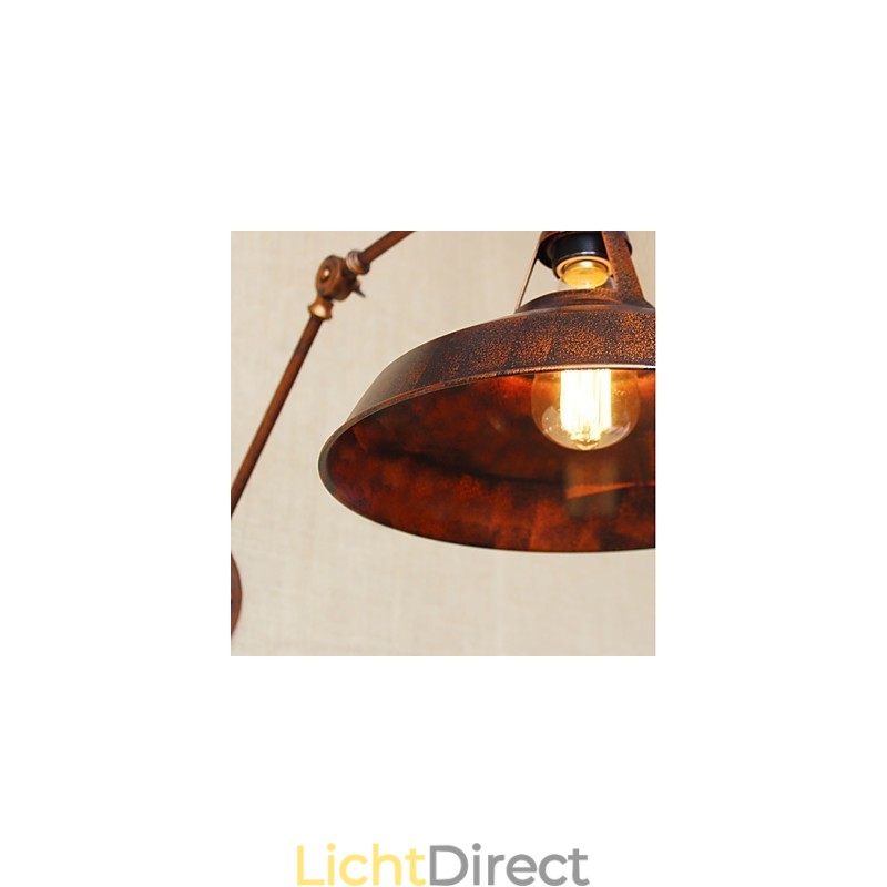 Lange arm Half roestig Industrieel Retro Nostalgisch Intrekbaar Vouwbaar Wandlamp Wandlamp