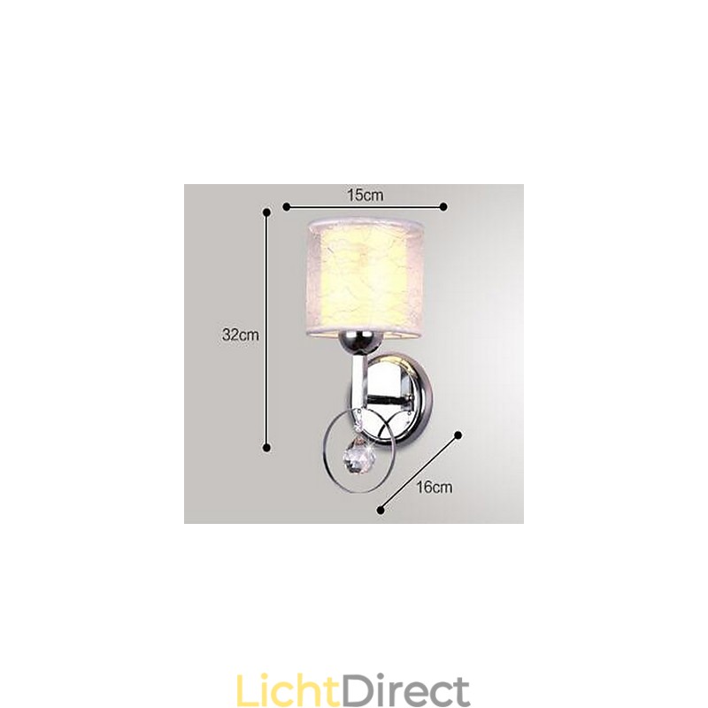 Kristallen moderne eigentijdse gegalvaniseerde kenmerkende uplight wandlampen wandlamp