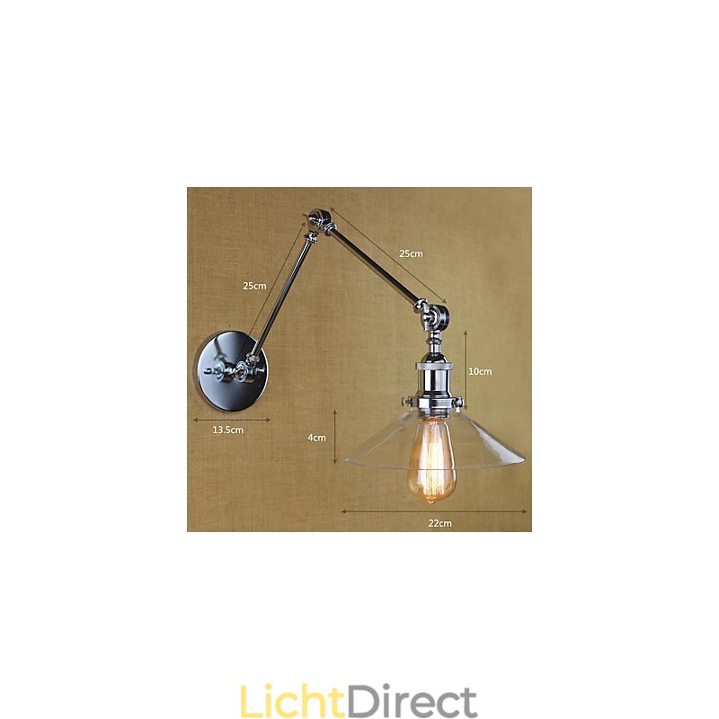 Vintage Country Retro Electroplate-functie voor Mini Style Swing Arm Ambient Light Swing