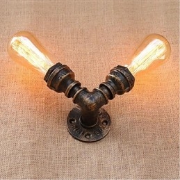 Nostalgia Eenvoudige Waterpijp Decoratieve Kleine Wandlamp Wandlamp