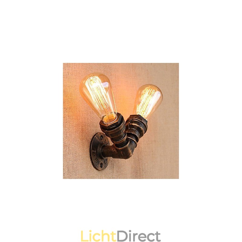 Nostalgia Eenvoudige Waterpijp Decoratieve Kleine Wandlamp Wandlamp