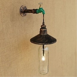 Edison Retro Decoratieve Waterpijp Wijnfles Wandlamp Wandlamp