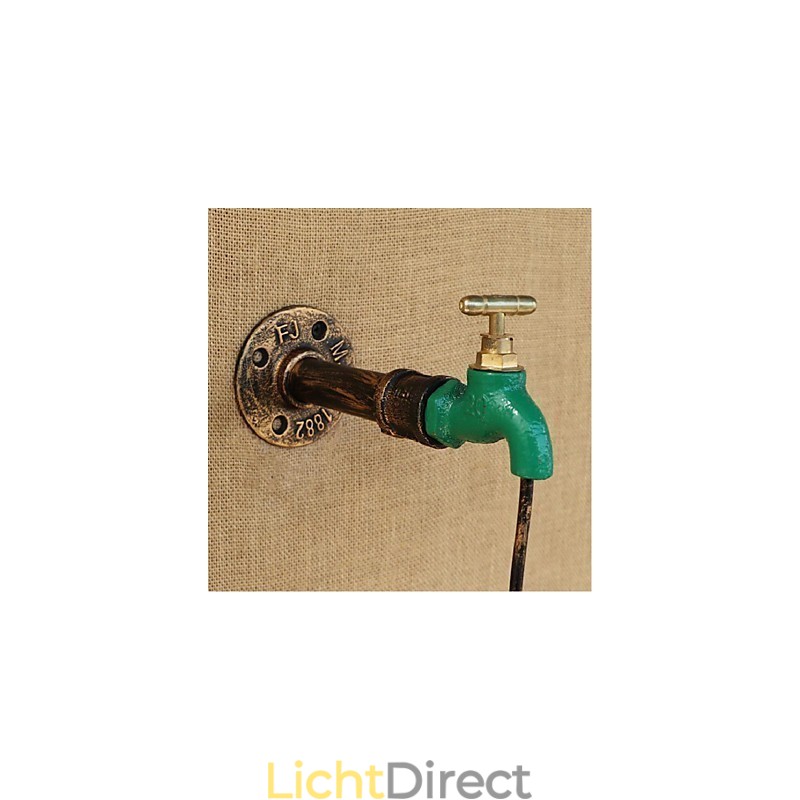 Edison Retro Decoratieve Waterpijp Wijnfles Wandlamp Wandlamp