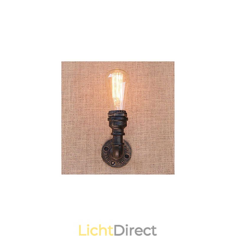 Nostalgia Eenvoudige Waterpijp Decoratieve Kleine Wandlamp Wandlamp