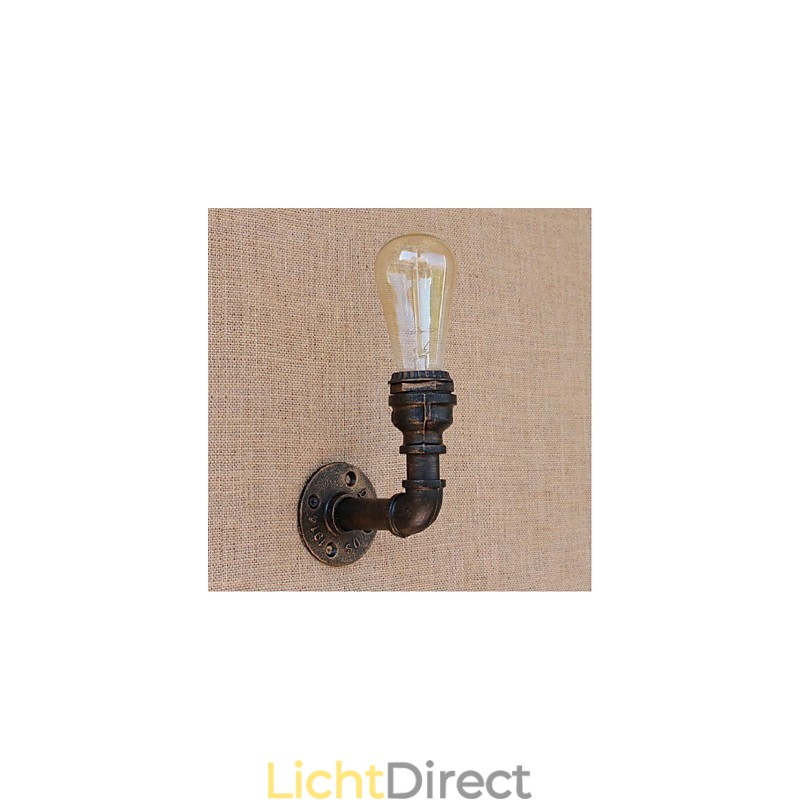 Nostalgia Eenvoudige Waterpijp Decoratieve Kleine Wandlamp Wandlamp