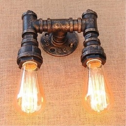 Nostalgia Eenvoudige Waterpijp Decoratieve Kleine Wandlamp Wandlamp