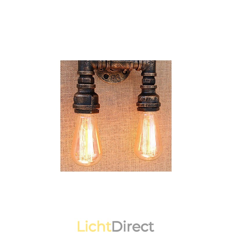Nostalgia Eenvoudige Waterpijp Decoratieve Kleine Wandlamp Wandlamp