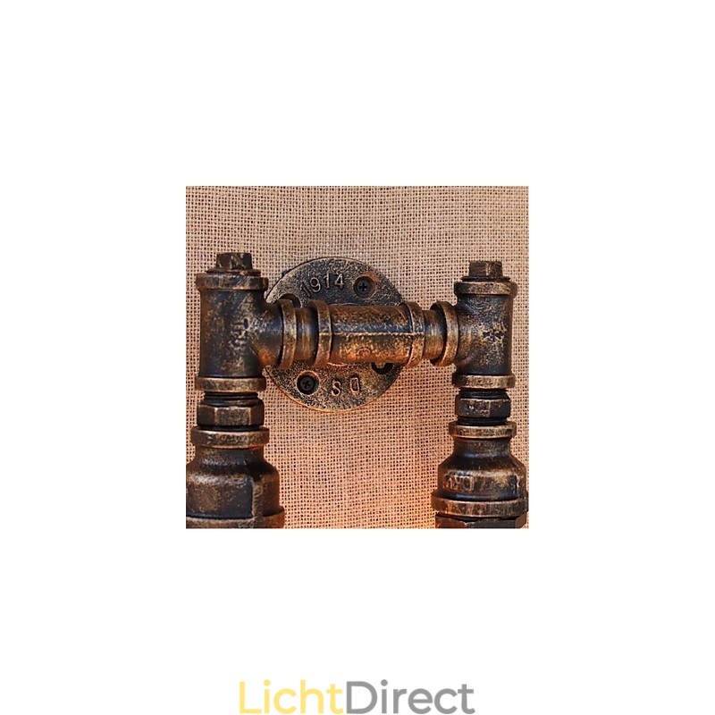 Nostalgia Eenvoudige Waterpijp Decoratieve Kleine Wandlamp Wandlamp
