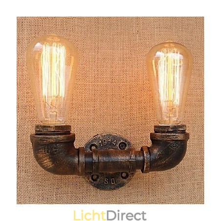 Nostalgia Eenvoudige Waterpijp Decoratieve Kleine Wandlamp Wandlamp Nostalgia Eenvoudige Waterpijp Decoratieve Kleine Wandlamp Wandlamp