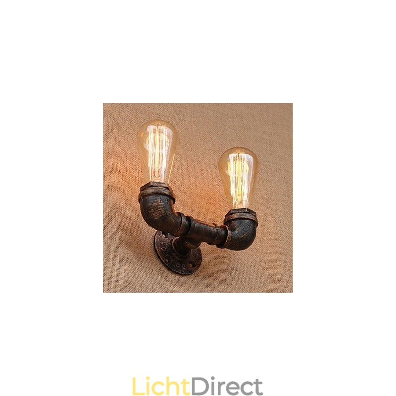 Nostalgia Eenvoudige Waterpijp Decoratieve Kleine Wandlamp Wandlamp