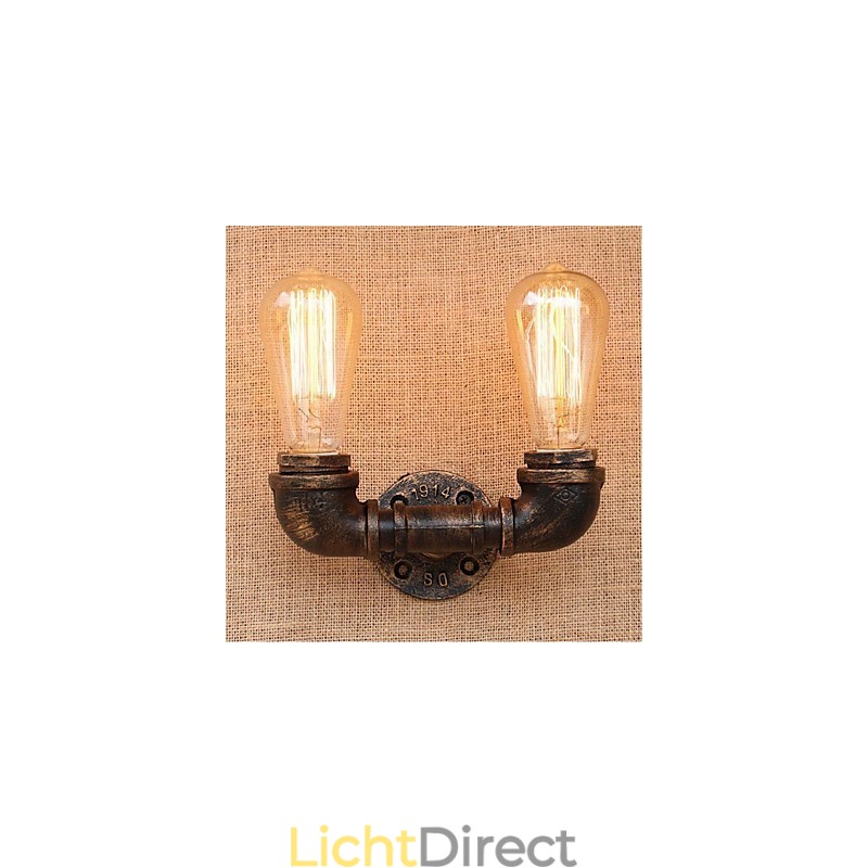 Nostalgia Eenvoudige Waterpijp Decoratieve Kleine Wandlamp Wandlamp
