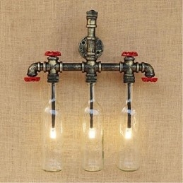 Retro Industriële Wind Switch Waterfles Wandlamp Wandlamp
