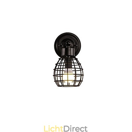 Retro pijp wandlampen eenvoudige loft zwarte vogelkooi metalen eetkamer keuken bar café decoratieve verlichting Retro pijp wandlampen eenvoudige loft zwarte vogelkooi metalen eetkamer keuken bar café decoratieve verlichting