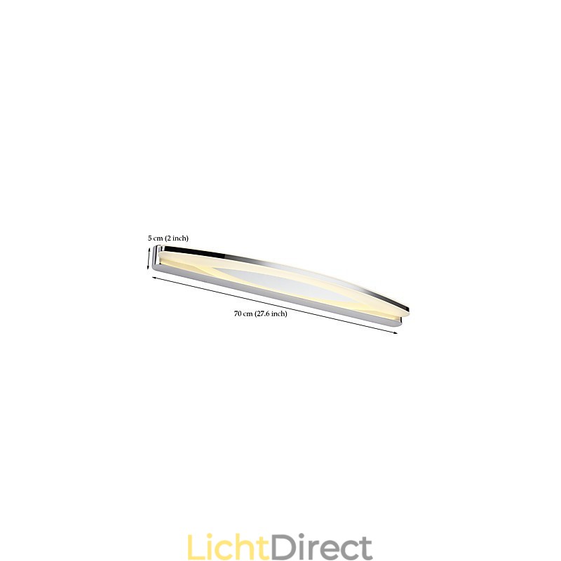 Moderne eigentijdse chromen functie voor sfeerverlichting badkamerverlichting wandlamp