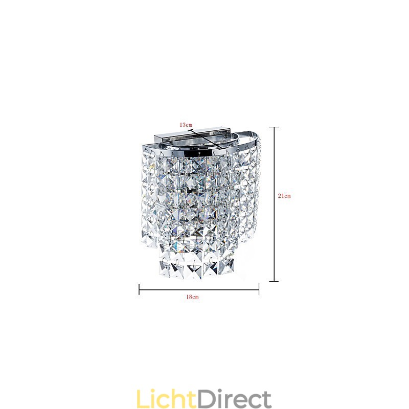 Moderne eigentijdse gegalvaniseerde functie voor kristallen downlight wandlampen wandlamp